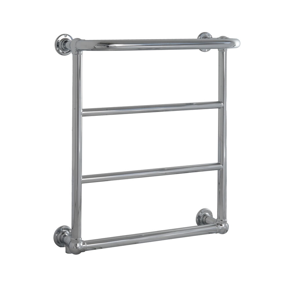 JTP Grosvenor Chrome 720mm x 600mm Traditional Wall Mounted Towel Radiator Cut Out